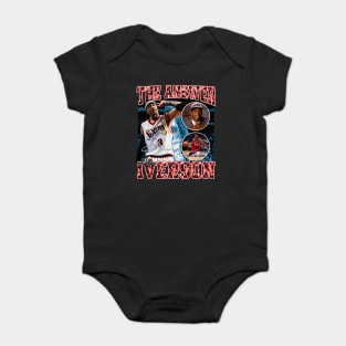 Allen Iverson The Answer Basketball Signature Vintage Retro 80s 90s Bootleg Rap Style Baby Bodysuit